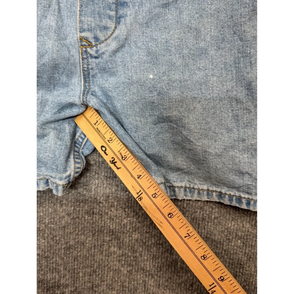 Vintage‎ Esprit EDC Denim Shortalls Light Wash Cotton Overalls 90s Women Medium